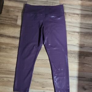 ZYIA Shiny Purple Leggings